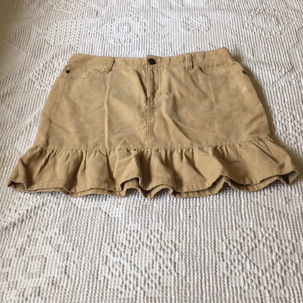 American Living Corduroy Distressed Skirt